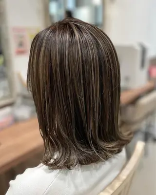 ミディアム カラー 井上 武輝のヘアスタイル