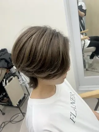 ショート カラー メンズ レイヤー ウルフ 弓木啓輔のヘアスタイル