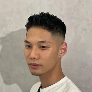 ショート カラー パーマ ヘアアレンジ メンズ キッズ ネイル マツエク・マツパ アイブロウ メンズ専門/パーマ/ フェード/みづきのヘアスタイル