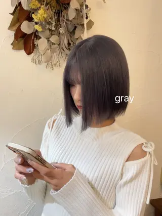 ミディアム カラー ヘアアレンジ Hair muse'e所属・加藤 愛鈴のヘアスタイル