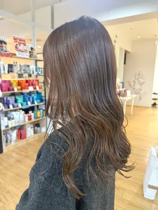 ロング カラー ヘアアレンジ 鹿児島 聖来のヘアスタイル