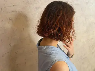 ショート カラー パーマ vato マンツーマンサロンのヘアスタイル