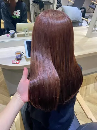 セミロング カラー 髪質改善/艶カラー 🎀ヘアアレンジ🎀のヘアスタイル