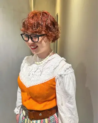 ショート パーマ hollo原宿所属・パーマ/ハイトーン 🎀Rumiのヘアスタイル