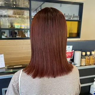 ミディアム カラー スナコザワ レナのヘアスタイル