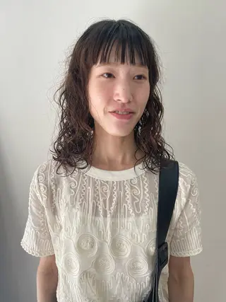 ミディアム カラー パーマ ヘアアレンジ メンズ tatsumi/ボブ ウルフ/レイヤーのヘアスタイル