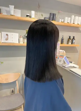 セミロング 🌙透明感カラー✖︎ カンナ🌙のヘアスタイル