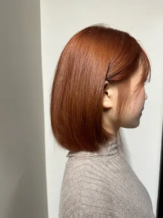 ショート カラー 巻けるケア縮毛矯正✨ ケアカラー✨山下のヘアスタイル