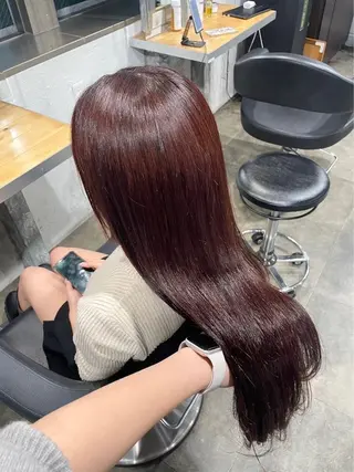 カラー ブリーチなし透明感 💗RYOTAのヘアスタイル