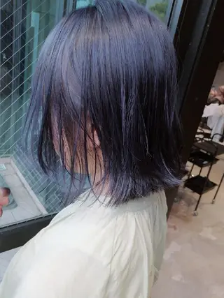 ショート 美髪矯正/艶カラー ボブ/栄/鐘ヶ江純也のヘアスタイル