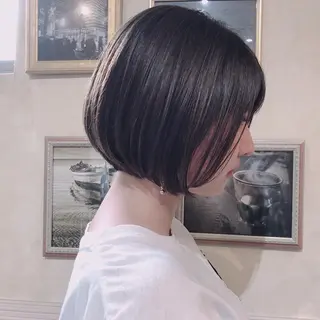ショート カラー パーマ ヘアアレンジ キッズ ネイル マツエク・マツパ umu.［韓国ヘア /ダウンパーマ］のヘアスタイル