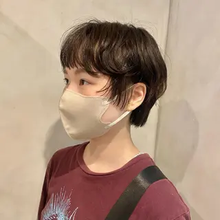 ショート Aust hair Stella新宿所属・Yuki☺︎パーマ レイヤーカットのヘアスタイル