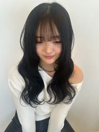 セミロング 海外風/メイク/ ハイトーン🇺🇸のヘアスタイル