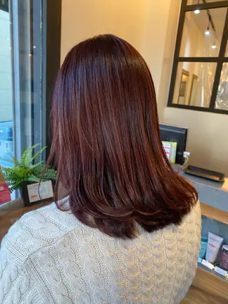 セミロング カラー Aimee Shieのヘアスタイル