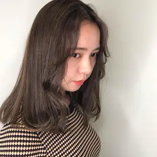 セミロング カラー 似合わせ提案サラ艶♡ 彩華のヘアスタイル