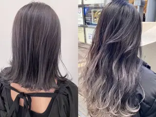 ロング ヘアアレンジ カラー LuciA/エクステ カラーのヘアスタイル