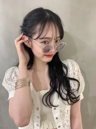 ロング カラー ヘアアレンジ SALOWIN原宿ash店所属・憧れの艶ハイトーンへ 🌙サイダサキのヘアスタイル