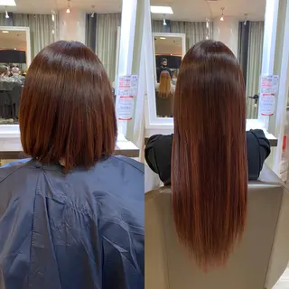 ミディアム 💎馴染むエクステ ×カラーTOMO💎のヘアスタイル