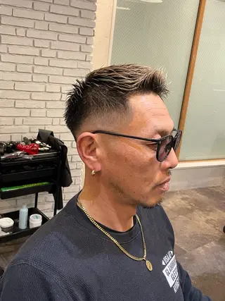 ショート メンズ smilehair国分寺店所属・💈barber 中根 龍星のヘアスタイル