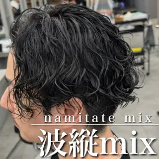 ショート パーマ 【OVARL】縦落ち /波巻き/⛓️カイトのヘアスタイル