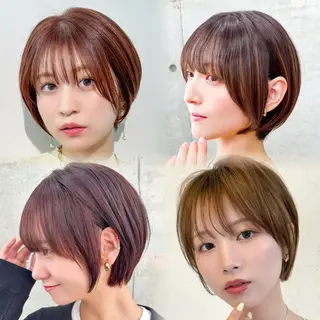 ショート ショート/レイヤー/ 縮毛矯正/ 渡邊莉玖のヘアスタイル
