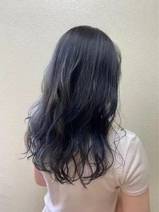 ロング カラー パーマ ヘアアレンジ メンズ キッズ ネイル マツエク・マツパ 女性専用サロン梅田 髪質改善カラーakiのヘアスタイル