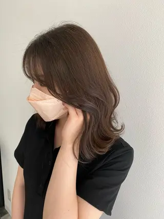 セミロング 指名支持率NO.1 スタイリストのヘアスタイル