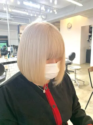 セミロング カラー ヘアアレンジ 🎀暖色カラー🎀 ♡yurika♡のヘアスタイル