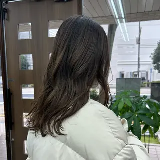 ロング ダブルカラー/韓国 ヘア/さわのあかねのヘアスタイル