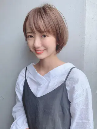 ミディアム カラー パーマ 【公式】amble luxe池袋東口🩷のヘアスタイル