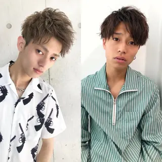 ショート カラー パーマ メンズ 【メンズサロン】 BLUCK 横浜のヘアスタイル