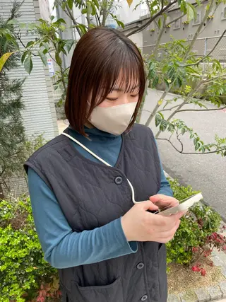 ミディアム 亀川蓮 Agu hairのヘアスタイル