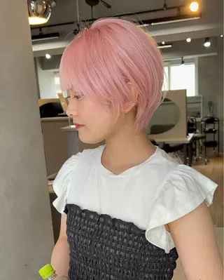 セミロング カラー AIRI/難波/ ハイトーン/髪質改善のヘアスタイル