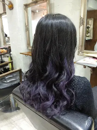 ロング カラー bathair  所属・bathair 持田侑祐のヘアスタイル