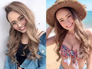 ロング カラー パーマ ヘアアレンジ Device ディバイスのヘアスタイル