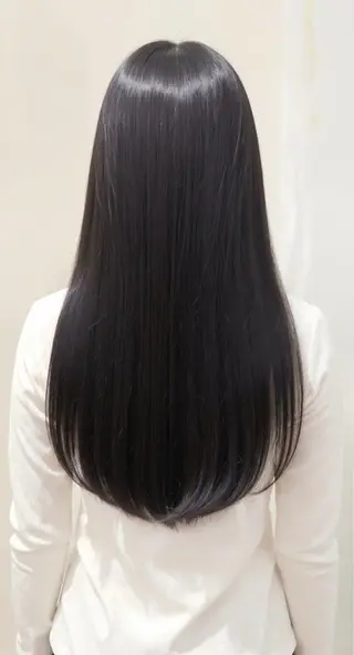 セミロング アレンジ/新宿 透明感カラー/ヤノのヘアスタイル