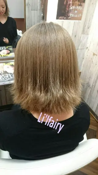 ミディアム セミロング ショート カラー GENDER hair &eyeのヘアスタイル