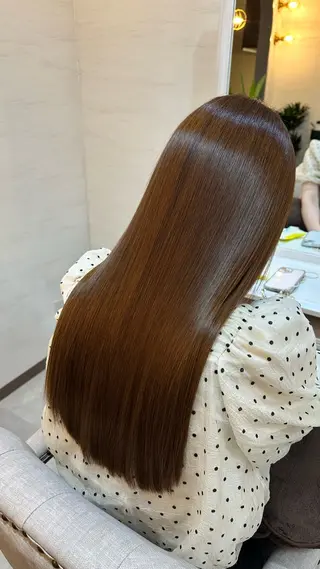 ロング 🖤ほのか/ツヤ髪 /髪質改善/縮毛矯正のヘアスタイル