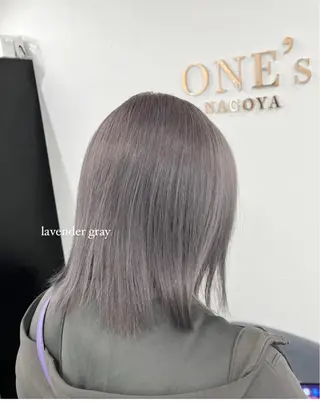 ミディアム カラー ヘアアレンジ ハイトーン/透明感 髪質改善/rinaのヘアスタイル