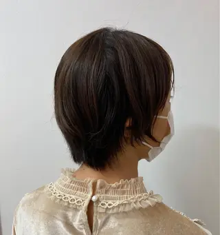 ショート 【白髪ぼかし】 愛甲竜佑のヘアスタイル