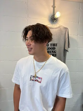 パーマ メンズ 川端 隼平のヘアスタイル