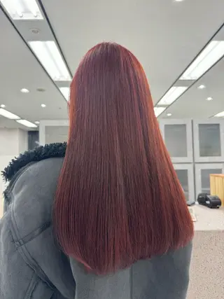 セミロング カラー 韓国ヘア特化🇰🇷 心斎橋【ユリカ】のヘアスタイル