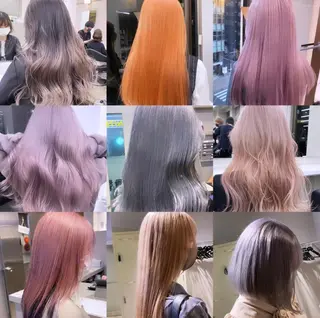 セミロング カラー 韓国/トレンド レイヤー【101】のヘアスタイル