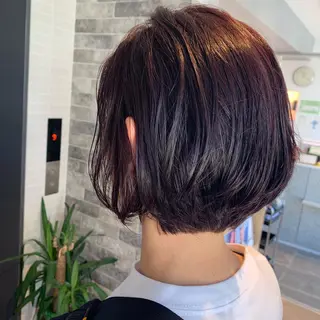 ショート カラー ボブ/暖色/デザイン KOYUKI⛄️のヘアスタイル