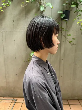 ショート パーマ ボブ/ショート 吉田竣のヘアスタイル