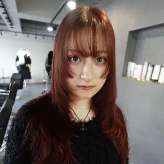 ロング カラー 似合わせカットカラー ⭐️代表⭐️のヘアスタイル