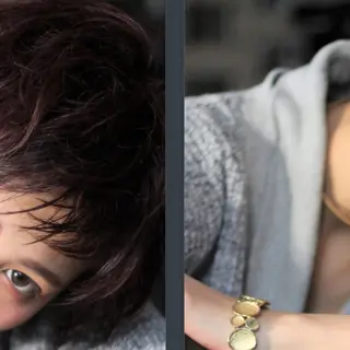 セミロング カラー パーマ ヘアアレンジ メンズ キッズ TopStylist ✂︎ Azumaのヘアスタイル