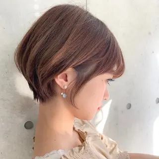 ショート カラー 💕コテ巻き風パーマ 💕KEIYA 💕のヘアスタイル