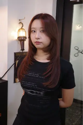 ロング カラー ハイトーンカラー ⭐️NAZUNAのヘアスタイル