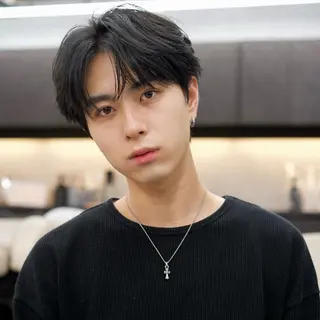 ショート パーマ メンズ縮毛矯正/折羽 翔也のヘアスタイル